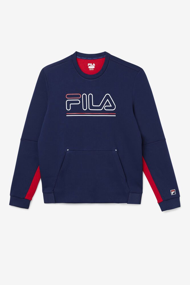 Fila Genser Herre Marineblå Dooley Tech Crew 972506-UIF